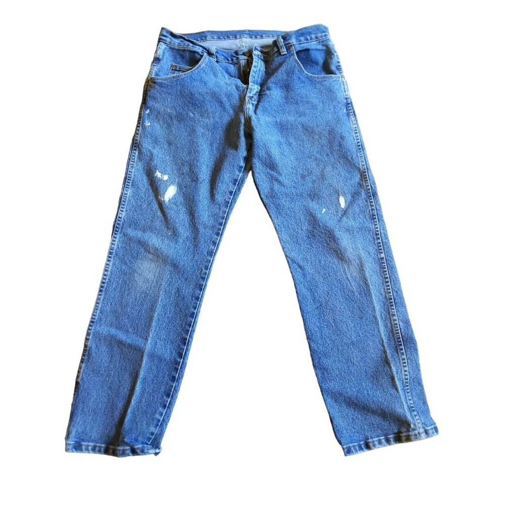 Wrangler Rugged Wear Advanced Comfort Regular Straight Fit Stone Jeans 33x30